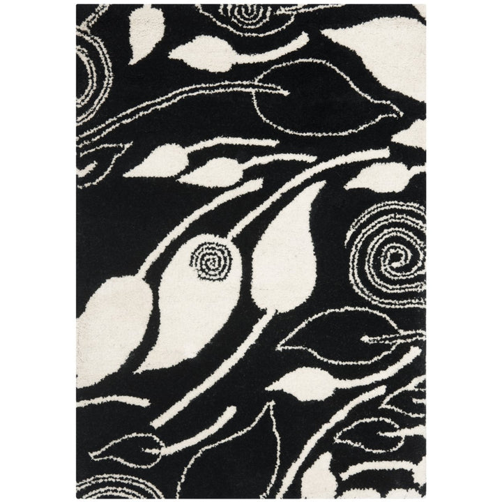 SAFAVIEH Soho SOH217B Handmade Black / Ivory Rug Image 1