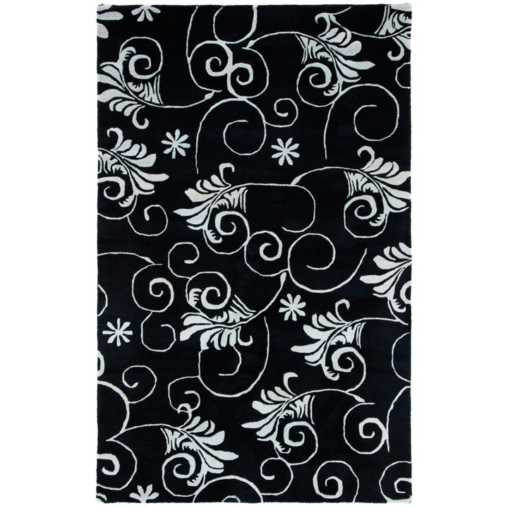 SAFAVIEH Soho SOH218A Handmade Black / Ivory Rug Image 1