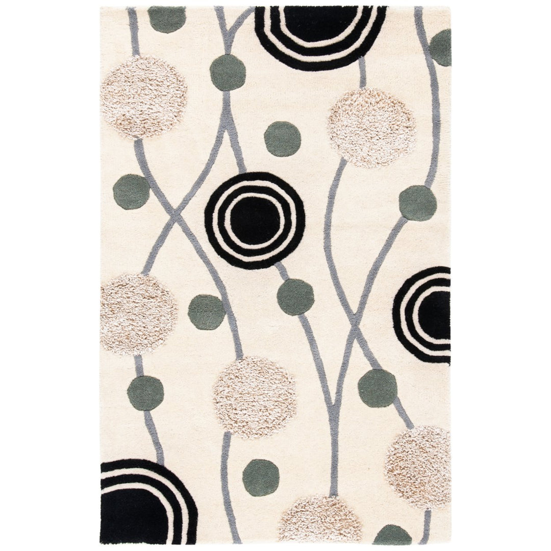 SAFAVIEH Soho Collection SOH249A Handmade Ivory/Grey Rug Image 1