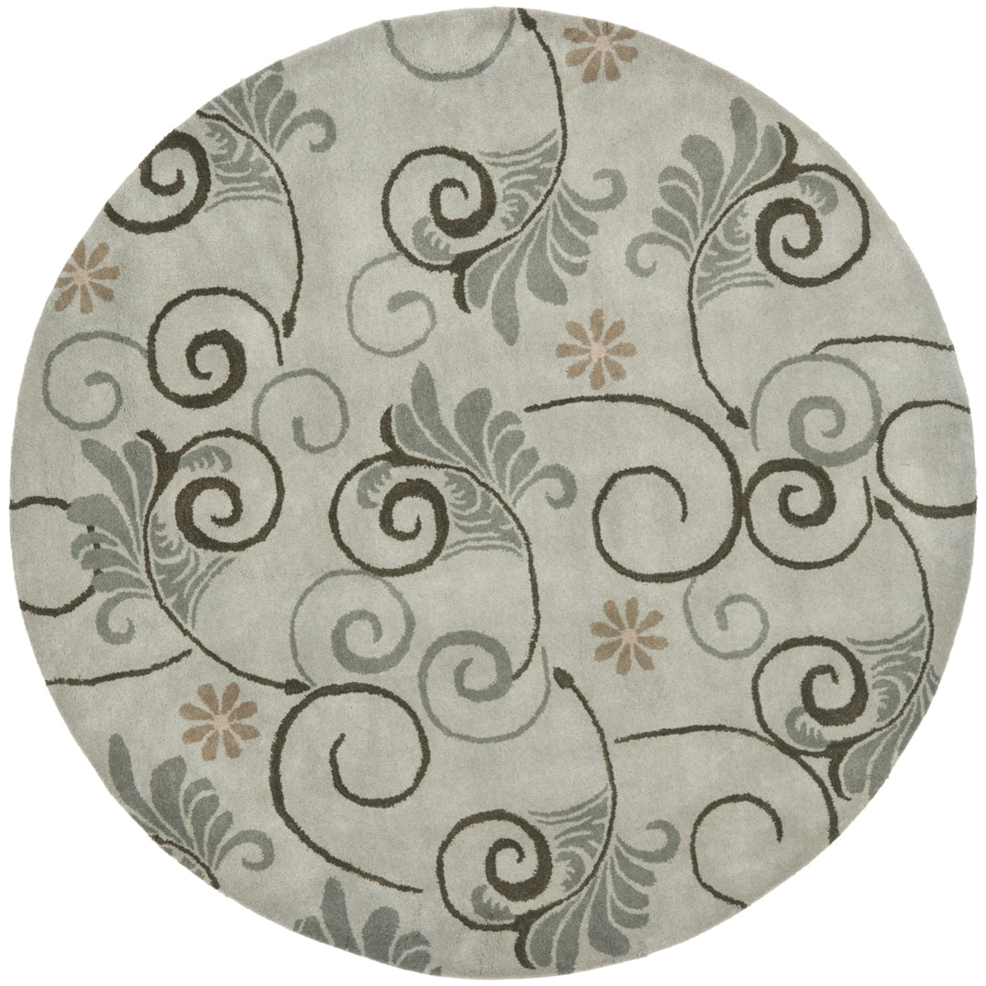 SAFAVIEH Soho Collection SOH220A Handmade Grey/Multi Rug Image 4