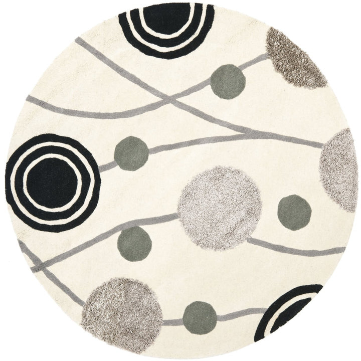 SAFAVIEH Soho Collection SOH249A Handmade Ivory/Grey Rug Image 1