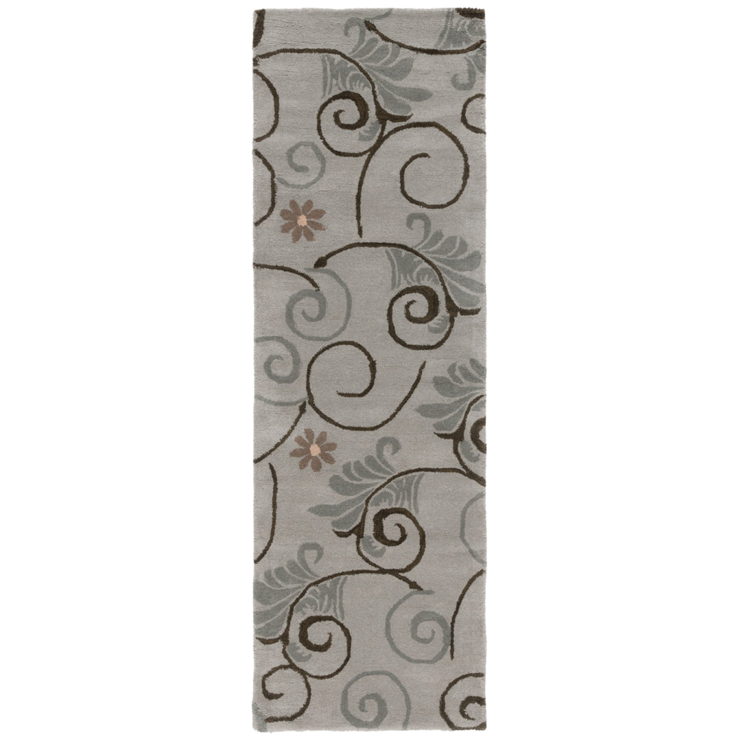 SAFAVIEH Soho Collection SOH220A Handmade Grey/Multi Rug Image 5