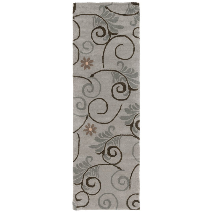 SAFAVIEH Soho Collection SOH220A Handmade Grey/Multi Rug Image 1