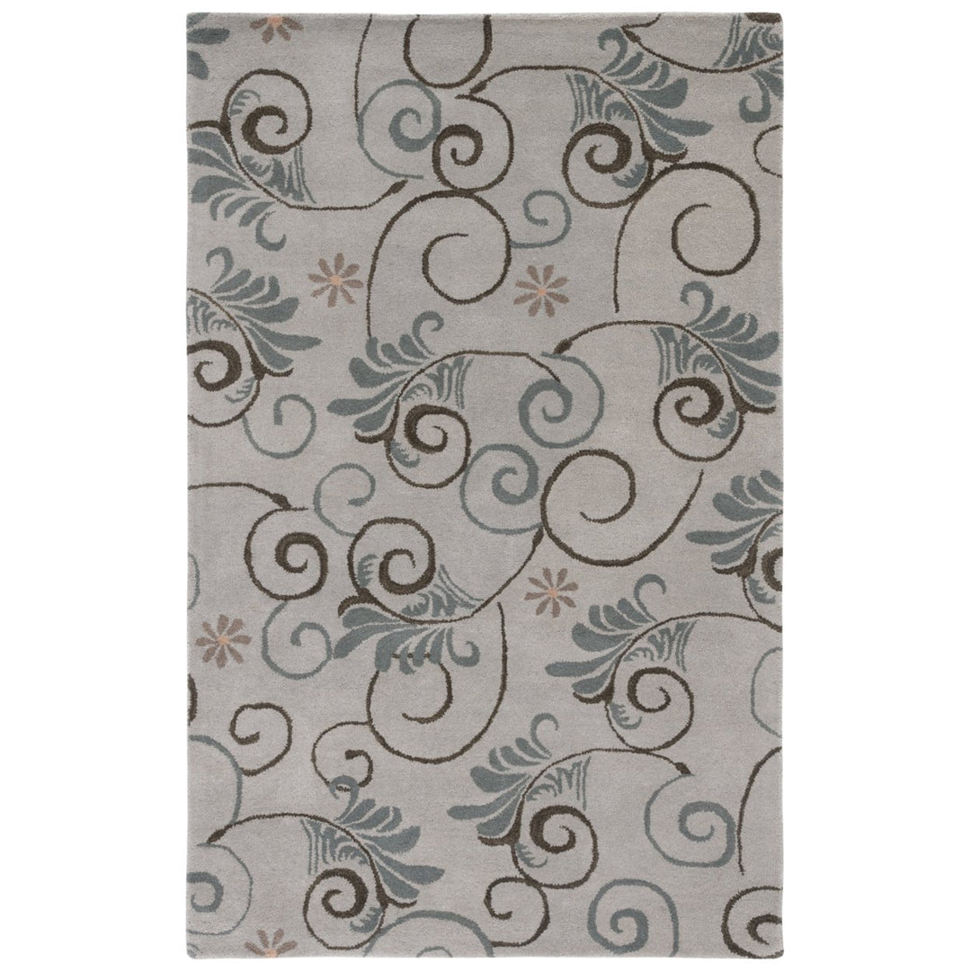 SAFAVIEH Soho Collection SOH220A Handmade Grey/Multi Rug Image 1