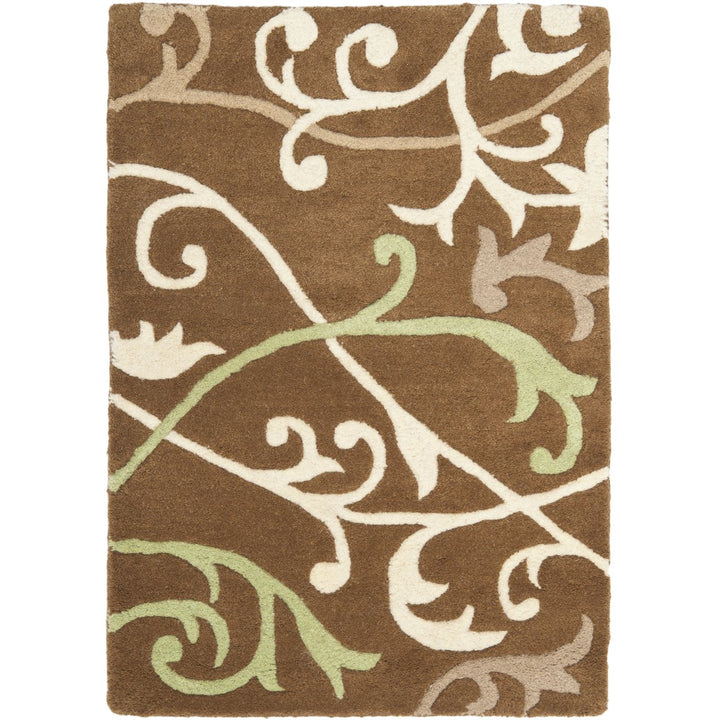 SAFAVIEH Soho SOH256A Handmade Brown / Multi Rug Image 1