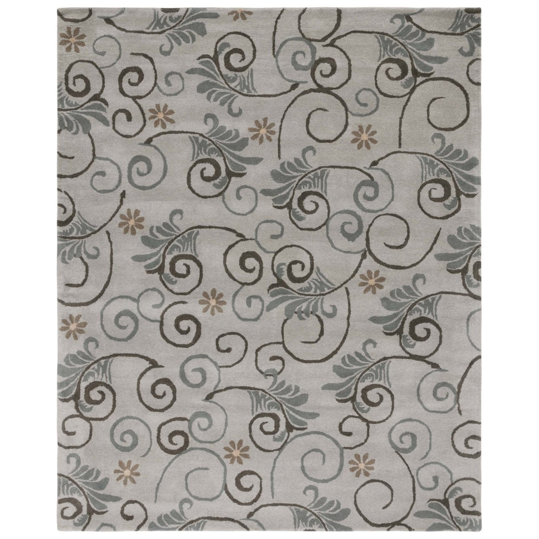 SAFAVIEH Soho Collection SOH220A Handmade Grey/Multi Rug Image 1