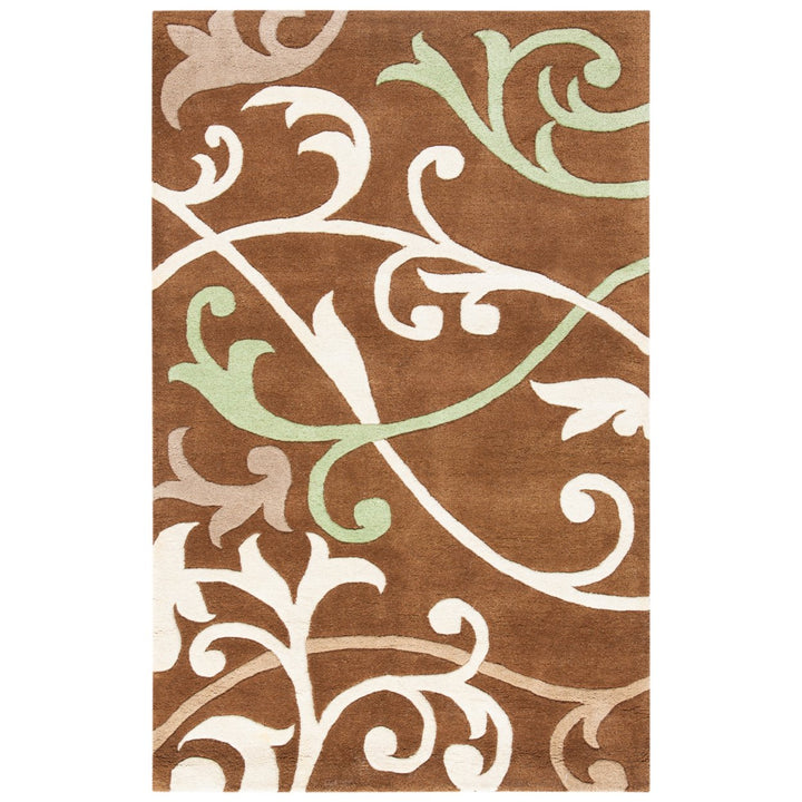 SAFAVIEH Soho SOH256A Handmade Brown / Multi Rug Image 1