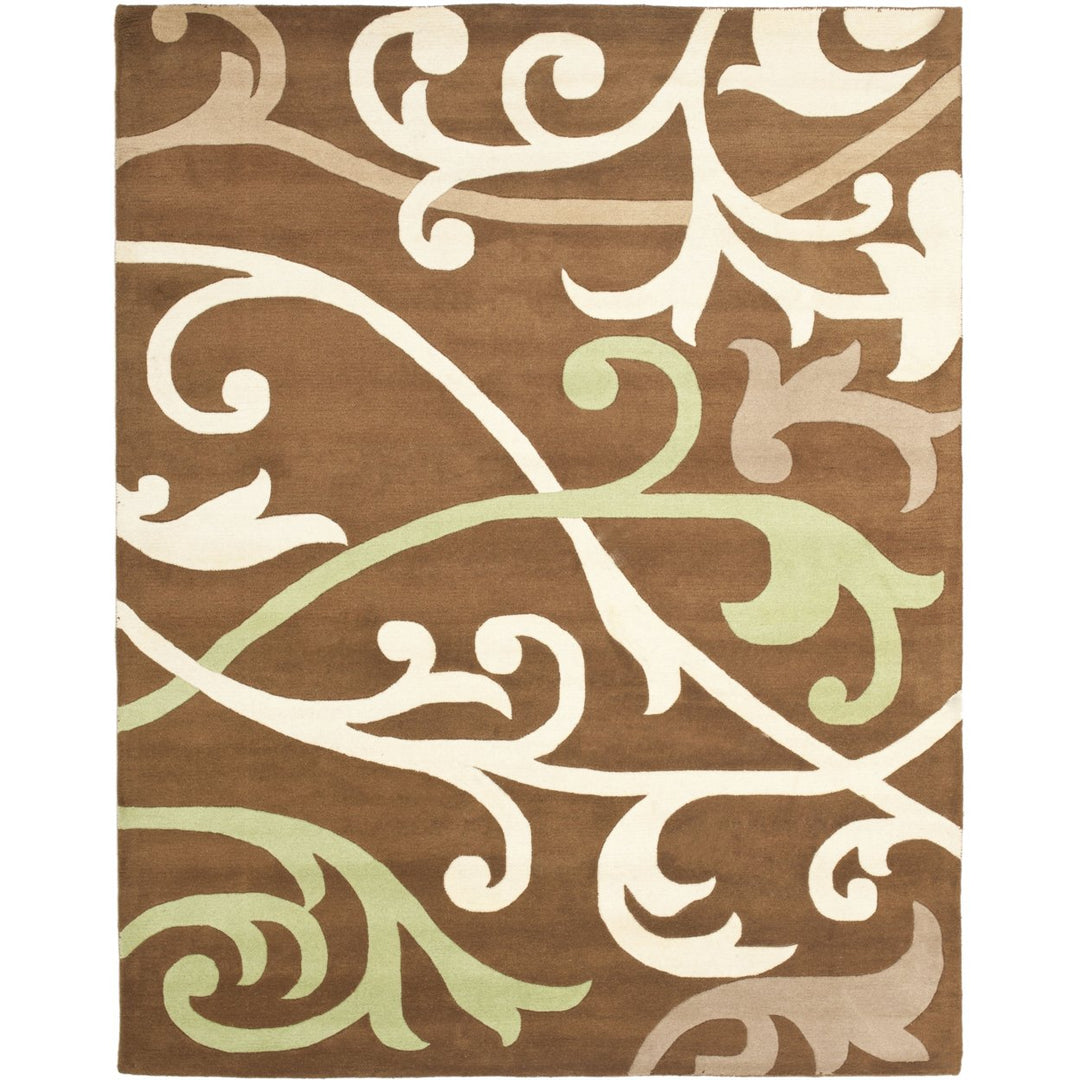 SAFAVIEH Soho SOH256A Handmade Brown / Multi Rug Image 1