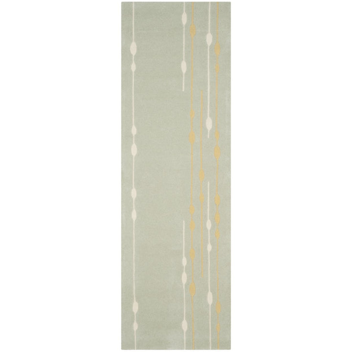 SAFAVIEH Soho Collection SOH303A Handmade Light Green Rug Image 1