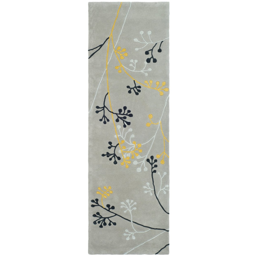 SAFAVIEH Soho Collection SOH305G Handmade Grey Rug Image 1