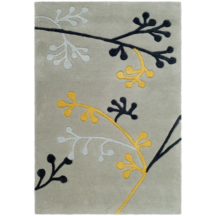 SAFAVIEH Soho Collection SOH305G Handmade Grey Rug Image 1