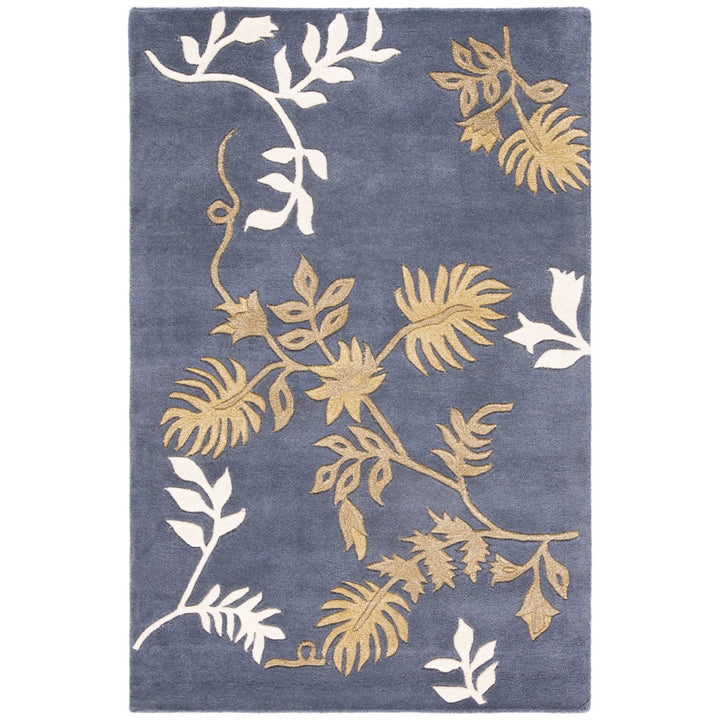 SAFAVIEH Soho Collection SOH313C Handmade Dark Grey Rug Image 1