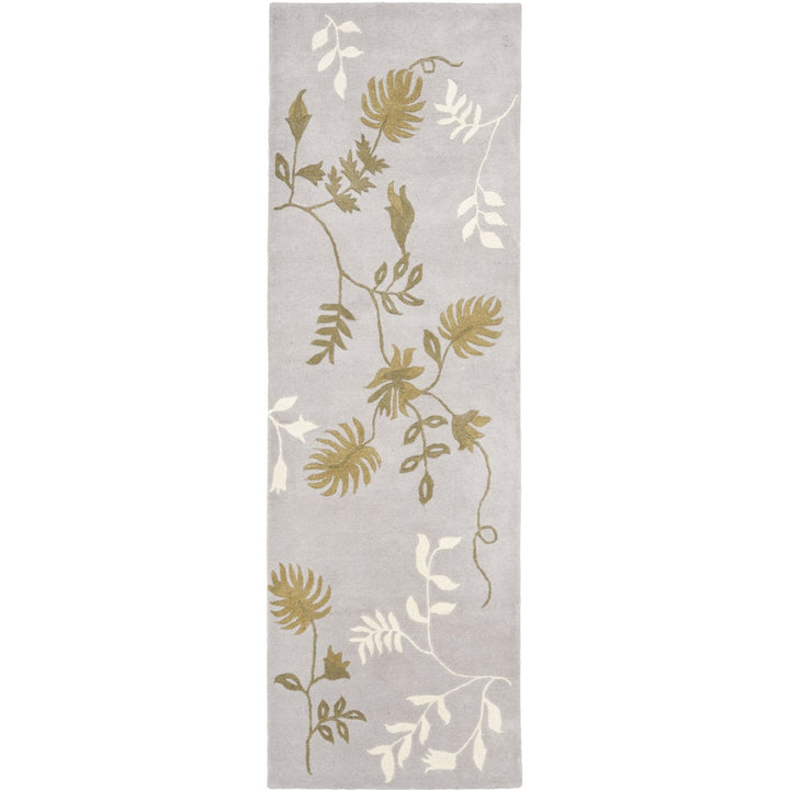 SAFAVIEH Soho Collection SOH313B Handmade Light Grey Rug Image 1