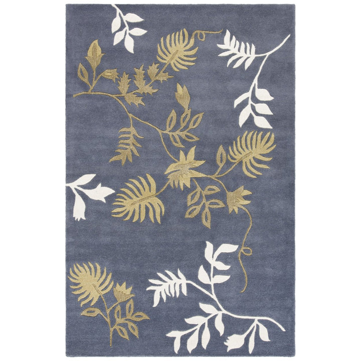 SAFAVIEH Soho Collection SOH313C Handmade Dark Grey Rug Image 1