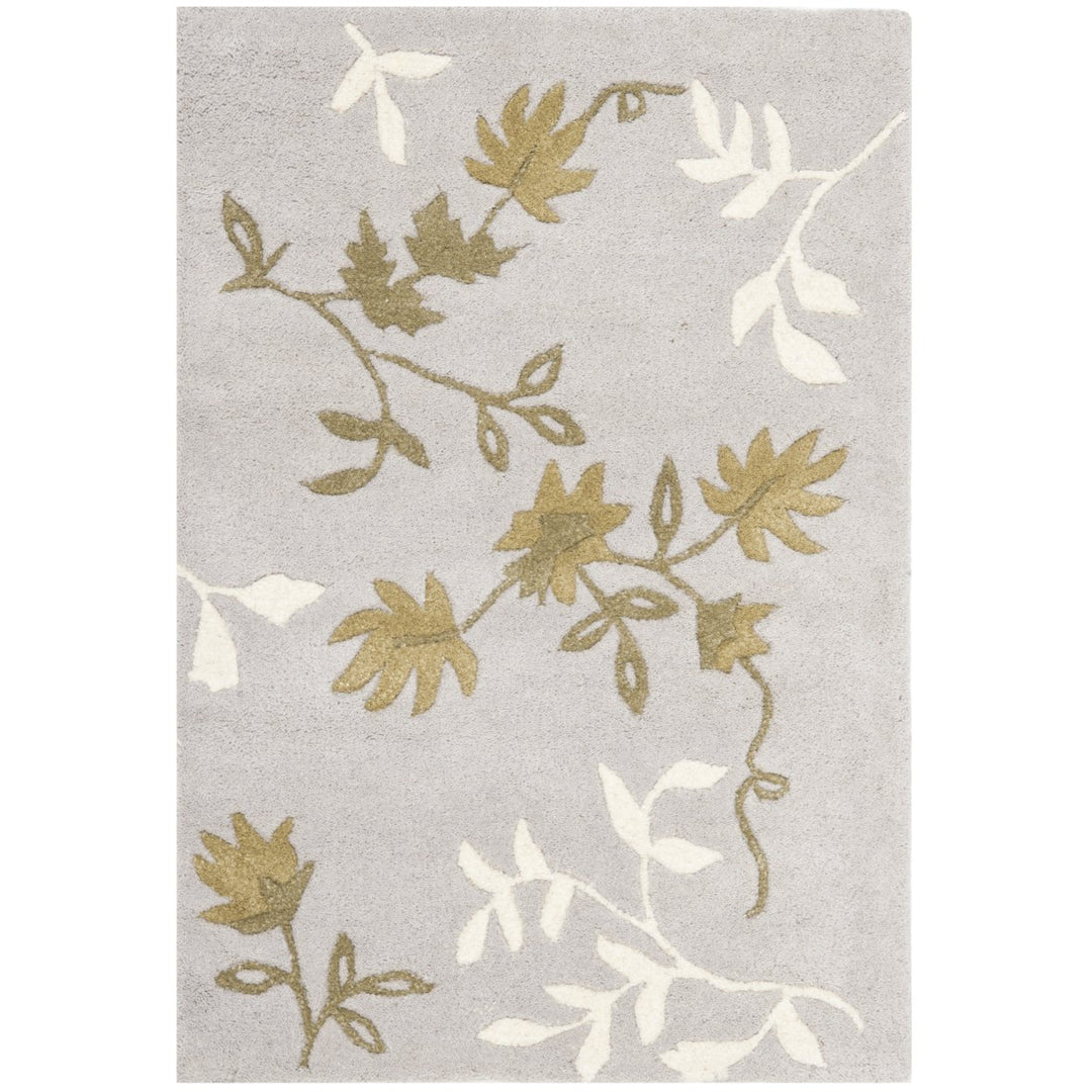 SAFAVIEH Soho Collection SOH313B Handmade Light Grey Rug Image 1