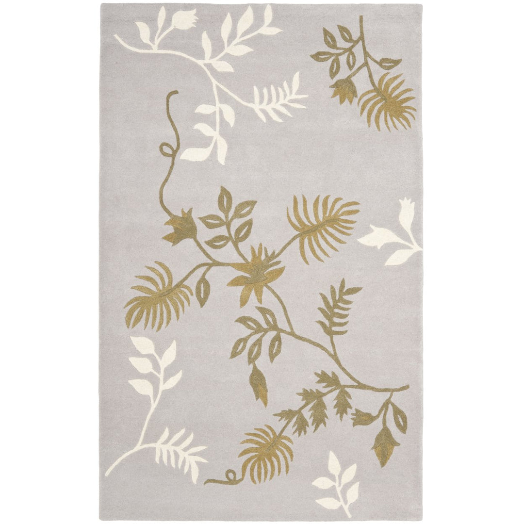 SAFAVIEH Soho Collection SOH313B Handmade Light Grey Rug Image 1