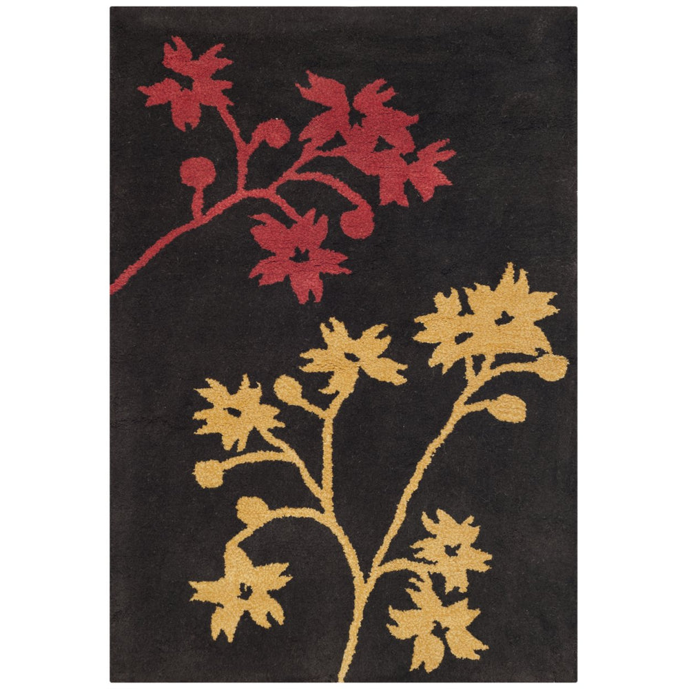 SAFAVIEH Soho Collection SOH316A Handmade Brown / Red Rug Image 2