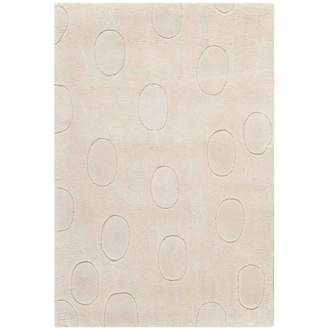 SAFAVIEH Soho SOH323A Handmade White / White Rug Image 1