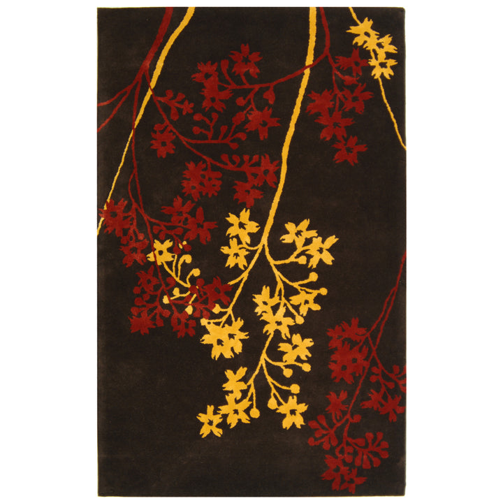 SAFAVIEH Soho Collection SOH316A Handmade Brown / Red Rug Image 6