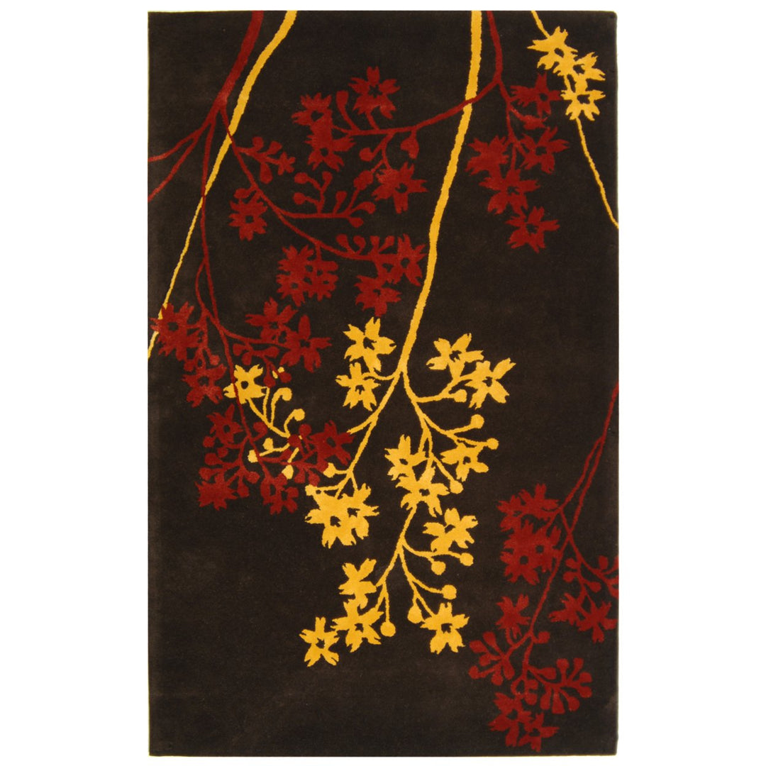 SAFAVIEH Soho Collection SOH316A Handmade Brown / Red Rug Image 1