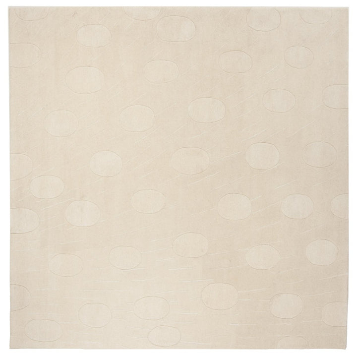 SAFAVIEH Soho SOH323A Handmade White / White Rug Image 1