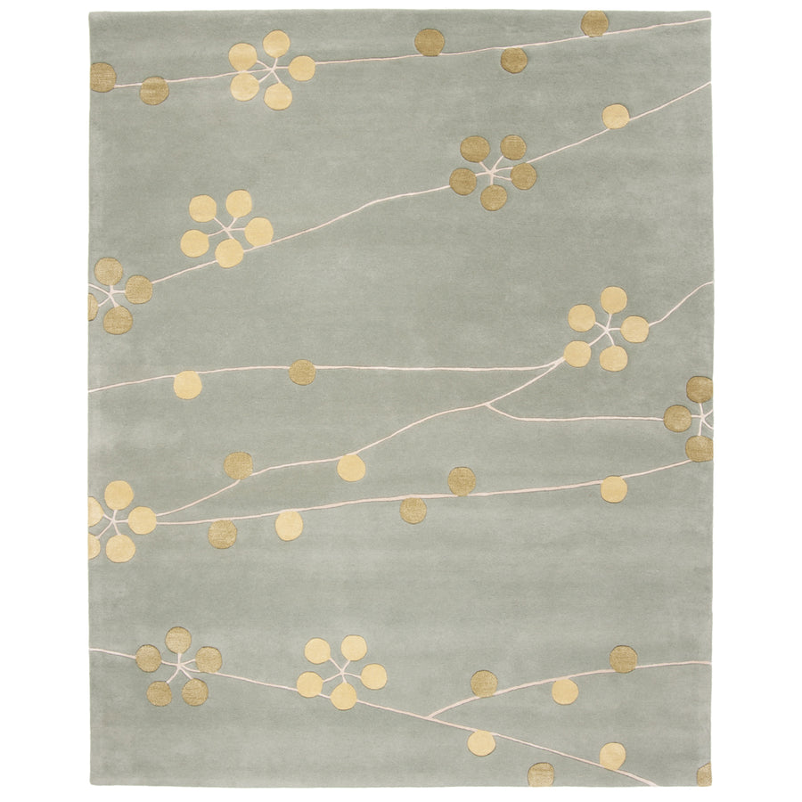 SAFAVIEH Soho SOH327A Handmade Light Blue / Gold Rug Image 1