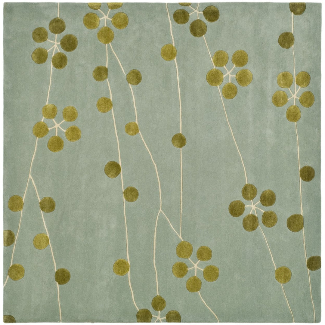 SAFAVIEH Soho SOH327A Handmade Light Blue / Gold Rug Image 4