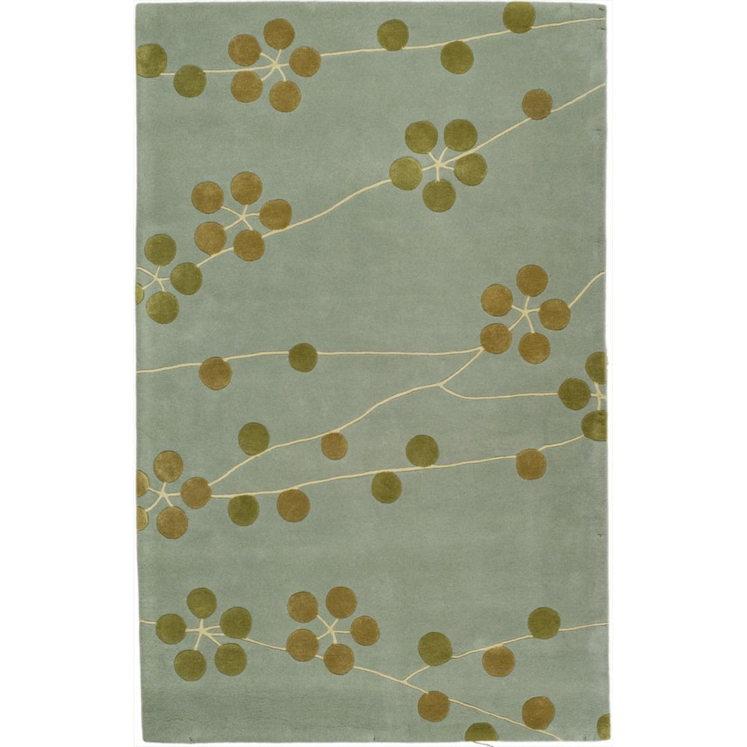 SAFAVIEH Soho SOH327A Handmade Light Blue / Gold Rug Image 7