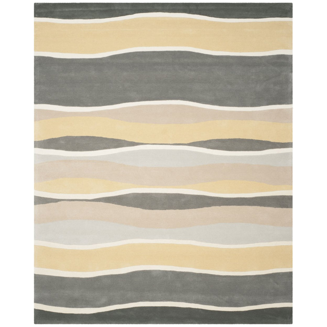 SAFAVIEH Soho Collection SOH337A Handmade Grey / Gold Rug Image 1