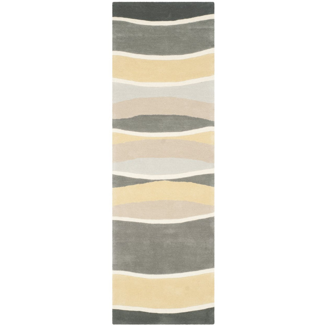 SAFAVIEH Soho Collection SOH337A Handmade Grey / Gold Rug Image 1