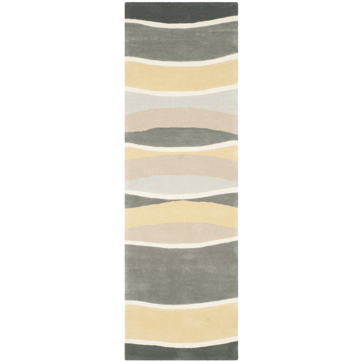 SAFAVIEH Soho Collection SOH337A Handmade Grey / Gold Rug Image 1