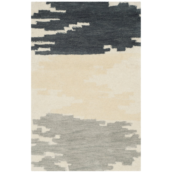 SAFAVIEH Soho Collection SOH336A Handmade Ivory/Grey Rug Image 6