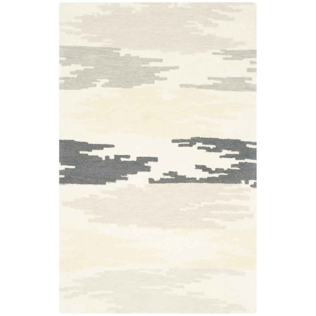 SAFAVIEH Soho Collection SOH336A Handmade Ivory/Grey Rug Image 1