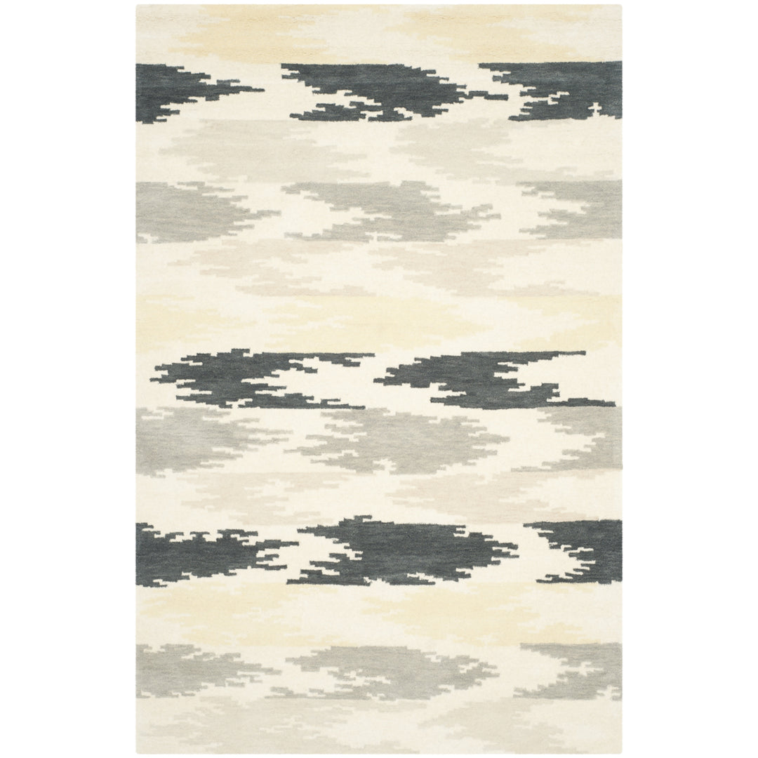 SAFAVIEH Soho Collection SOH336A Handmade Ivory/Grey Rug Image 8