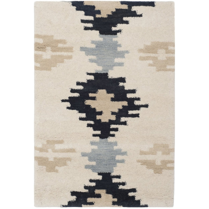 SAFAVIEH Soho SOH339A Handmade Ivory / Dark Grey Rug Image 1