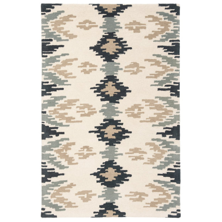 SAFAVIEH Soho SOH339A Handmade Ivory / Dark Grey Rug Image 7