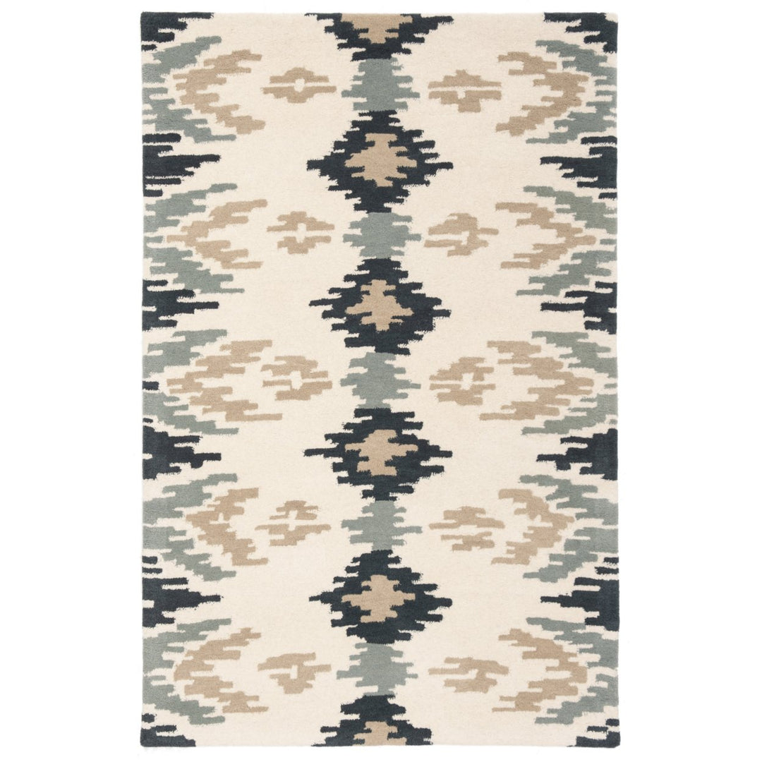 SAFAVIEH Soho SOH339A Handmade Ivory / Dark Grey Rug Image 1