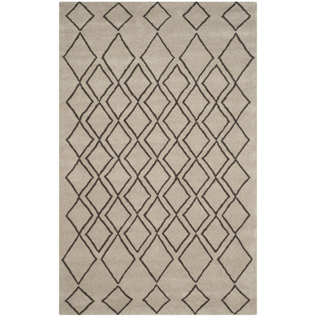 SAFAVIEH Soho SOH340B Handmade Light Grey /Dark Grey Rug Image 1