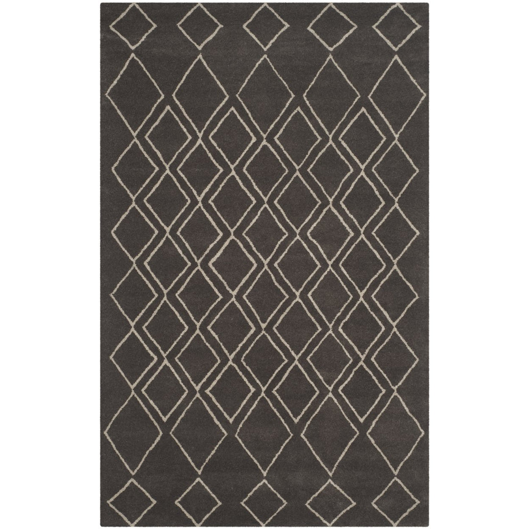 SAFAVIEH Soho SOH340A Handmade Ivory / Dark Grey Rug Image 1