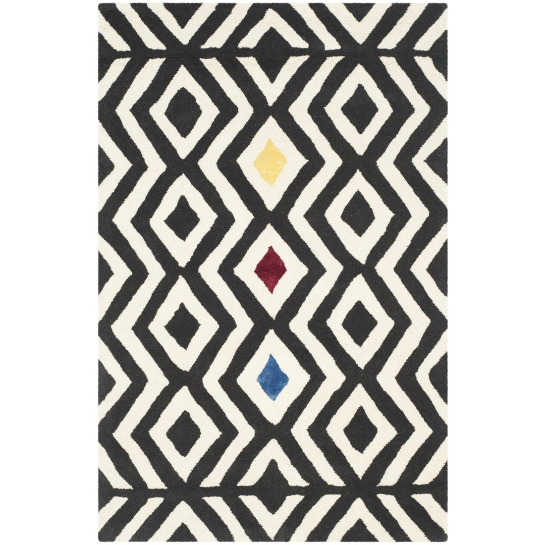 SAFAVIEH Soho SOH341A Handmade Beige / Charcoal Rug Image 1