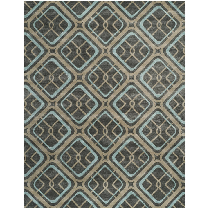 SAFAVIEH Soho Collection SOH412A Handmade Grey/Multi Rug Image 1