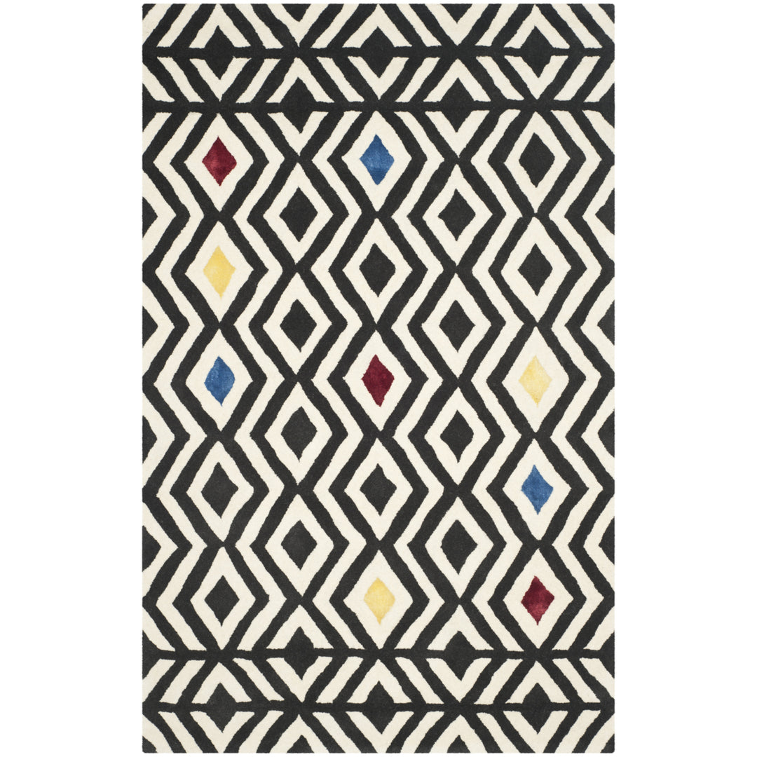 SAFAVIEH Soho SOH341A Handmade Beige / Charcoal Rug Image 1