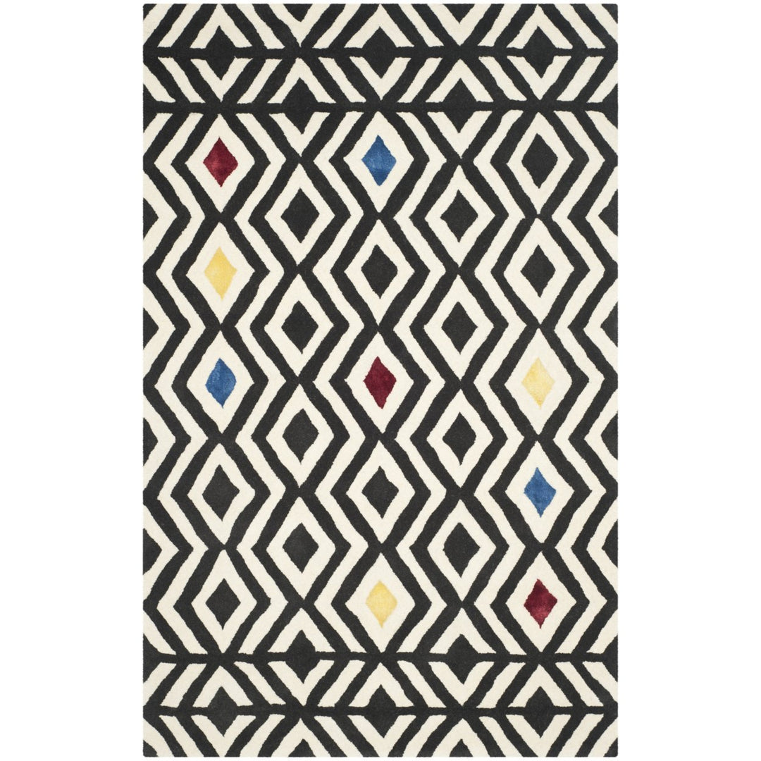 SAFAVIEH Soho SOH341A Handmade Beige / Charcoal Rug Image 1