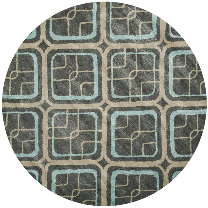 SAFAVIEH Soho Collection SOH412A Handmade Grey/Multi Rug Image 1