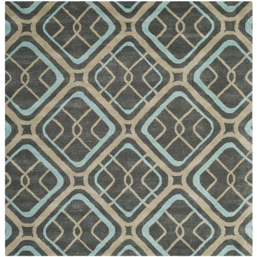 SAFAVIEH Soho Collection SOH412A Handmade Grey/Multi Rug Image 6