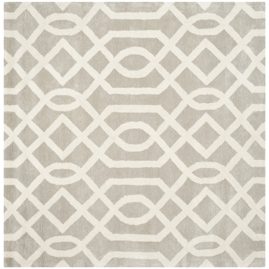 SAFAVIEH Soho Collection SOH411B Handmade Grey/Ivory Rug Image 6