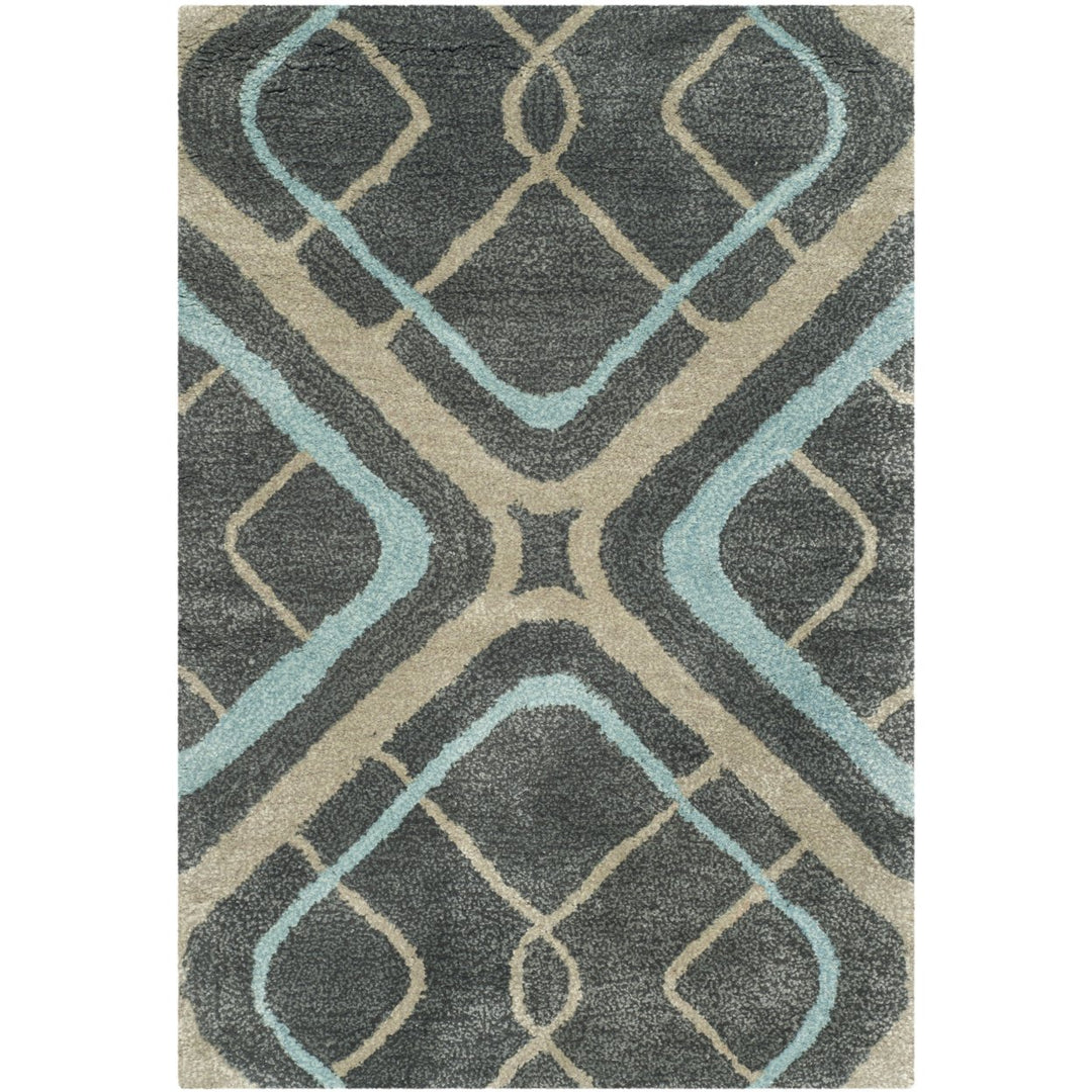 SAFAVIEH Soho Collection SOH412A Handmade Grey/Multi Rug Image 10