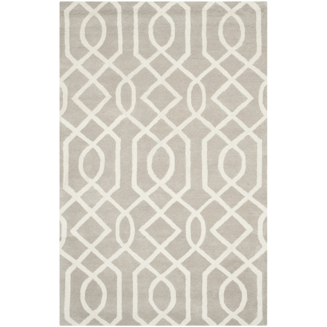 SAFAVIEH Soho Collection SOH411B Handmade Grey/Ivory Rug Image 1