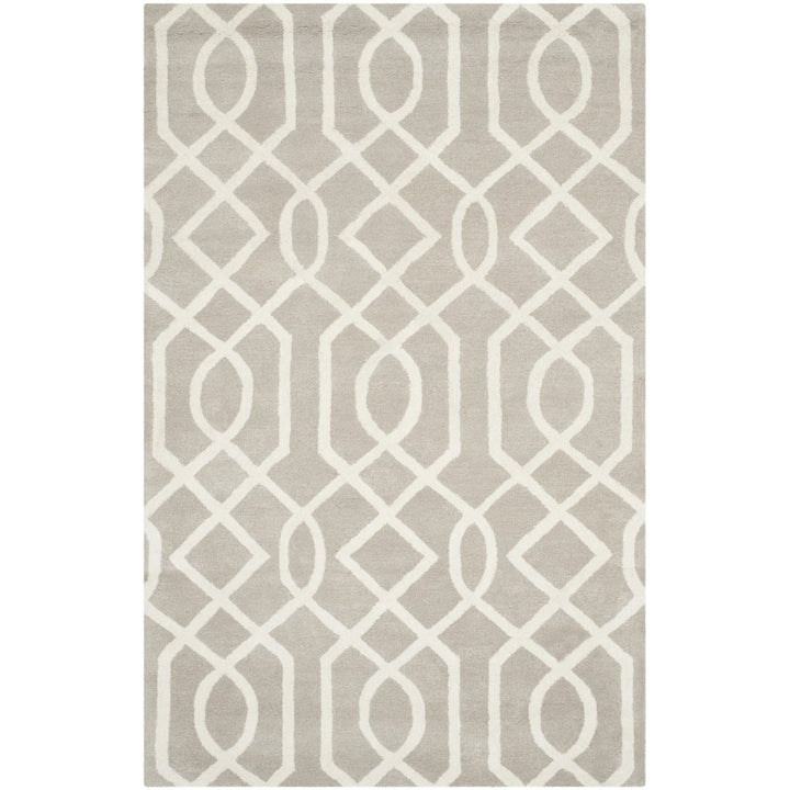 SAFAVIEH Soho Collection SOH411B Handmade Grey/Ivory Rug Image 1