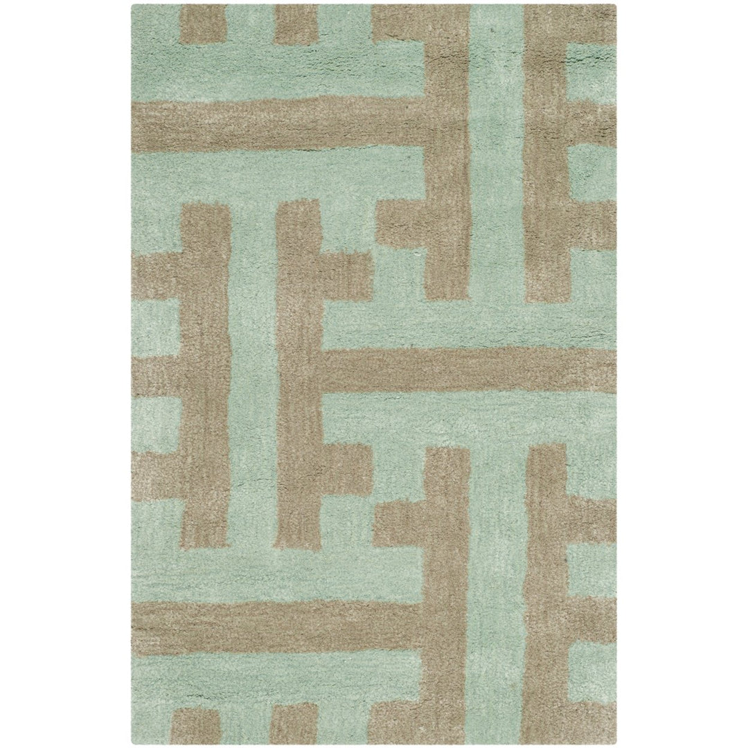 SAFAVIEH Soho SOH413A Handmade Light Blue / Multi Rug Image 1